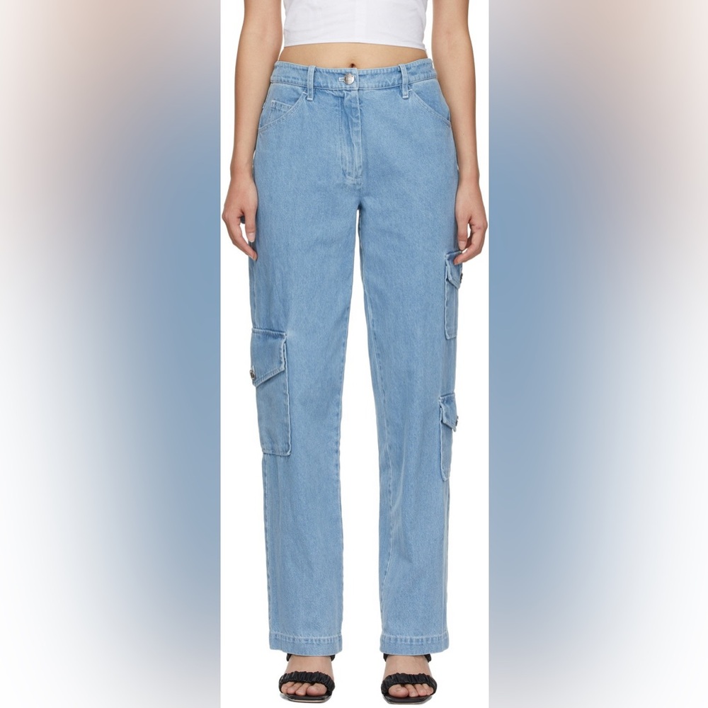 STAUD Blue Easton Cargo Pants